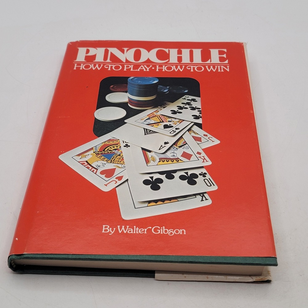 Walter Gibson Pinochle How to Play How to Win Hardcover 1974 Castle Books Good